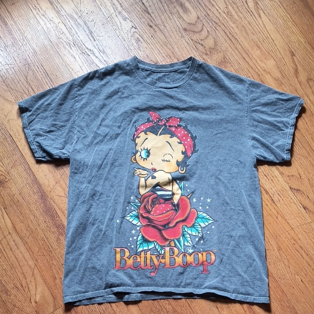 Betty Boop Dark Gray Graphic Tee
